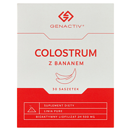 Genactiv Colostrum z Bananem Preparat wzmacniający odporność Proszek