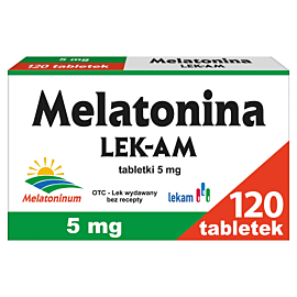 Melatonina LEK-AM 5 mg Tabletki, 120 szt.