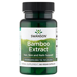 Swanson Bamboo Ekstrakt Preparat na włosy, sk&oacute;rę i paznokcie Kapsułki