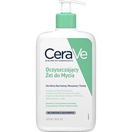 CeraVe Oczyszczający żel do mycia do sk&oacute;ry normalnej i tłustej, 473 ml