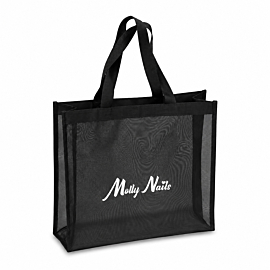 MollyNails Torba Shopper Mesh Czarna