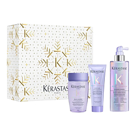 K&eacute;rastase Blond Absolu Trio Set Zestaw prezentowy: Kąpiel Lumi&egrave;re 80 ml + Odżywka Cicaflash 75 ml + Spray Blonde Guard 190 ml