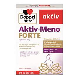 Doppelherz Aktiv-Meno Forte, Preparat łagodzący objawy menopauzy, Tabletki