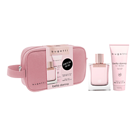 Bugatti Bella Donna Zestaw dla kobiet: Woda perfumowana 60 ml + Żel pod prysznic 100 ml + Kosmetyczka