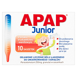 Apap Junior 250 mg Saszetki 