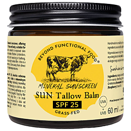 BFFBIO Hipoalergiczny, przeciwsłoneczny balsam do twarzy i ciała SUN Tallow balm SPF 25 z mineralnym filtrem 60 ml