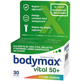 Bodymax Vital, Zestaw witamin i minerał&oacute;w, Tabletki