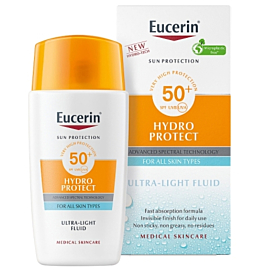 Eucerin Hydro Protect SPF 50+ Ultralekki nawilżający fluid ochronny, 50 ml
