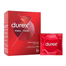 Durex Feel Thin Preservativi, 24 pezzi.