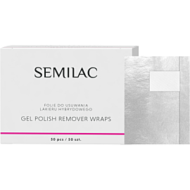 Semilac Remover Wraps Folie do usuwania lakieru hybrydowego 50szt