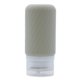 Life Butelka silikonowa podr&oacute;żna Trapez szara,  60 ml 1 szt.