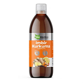 EkaMedica, Sok Imbir Kurkuma z Piperyną, 500 ml