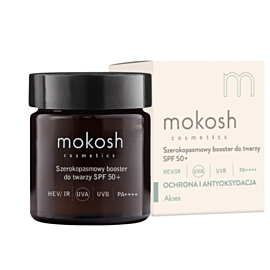 Mokosh Booster viso con protezione solare ad ampio spettro SPF50+