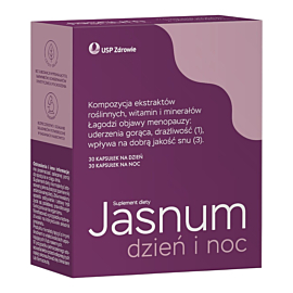 Jasnum Dzień i Noc Preparat łagodzący objawy menopauzy, Kapsułki 30+30 szt.