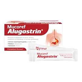 Mucoref Alugastrin Zawiesina doustna, 14 sasz. x 15 ml