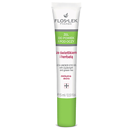 FLOSLEK PHARMA Żel do powiek i pod oczy ze świetlikiem i herbatą, 15 ml