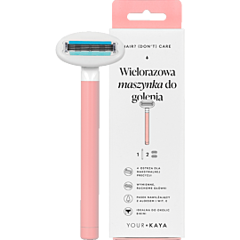 Your Kaya Wielorazowa Maszynka do golenia z dwoma ostrzami do ciała, blush 