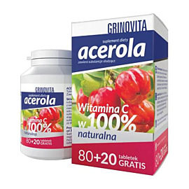 Acerola Grinovita, tabletki do ssania 100 szt.