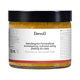 Iossi Mandarynka Pomarańcza Cukrowy peeling do ciała z olejem z pestek moreli