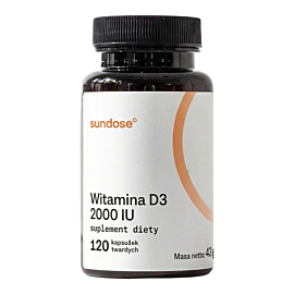 Sundose Witamina D3 2000 IU Kapsułki, 120 szt.