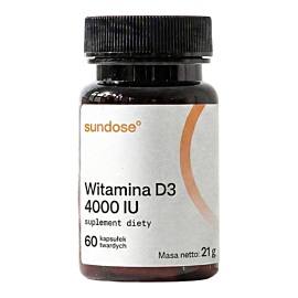 Sundose Witamina D3 4000 IU Kapsułki, 60 szt.