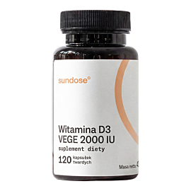 Sundose Witamina D3 Vege 2000 IU Kapsułki, 120 szt.