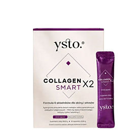 Ysto Collagen Smart Suplement diety kolagen w proszku z biotyną i cynkiem Jagoda