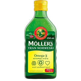 Mollers Tran Norweski Smak cytrynowy Płyn