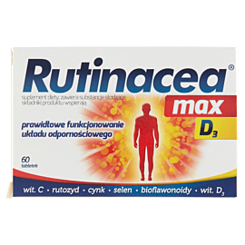Rutinacea Max D3, Suplement diety wzmacniający odporność, Tabletki