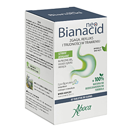Aboca Neobianacid, Preparat na nadkwaśność i refluks Tabletki, 45 szt.
