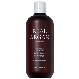 Rated Green Real Argan Szampon odbudowujący do włos&oacute;w suchych i zniszczonych 400 ml