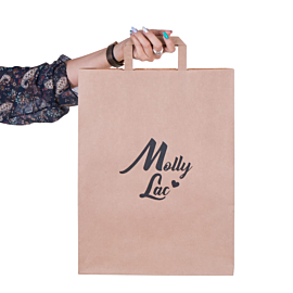 MollyLac Torba Papierowa Eco Na Zakupy 1 szt