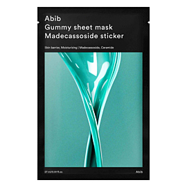 Abib Gummy Sheet Mask Madecassoside Sticker Maschera in Tessuto 27 ml