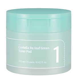 Numbuzin No. 1 Centella Re-Leaf Green Toner Pad Płatki tonizujące