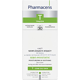 Pharmaceris T SEBO-MOISTATIC Krem nawilżająco-kojący z fotoprotekcją UV do twarzy SPF 30