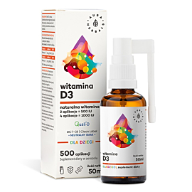 Aura Herbals Witamina D3 dla Dzieci, Aerozol, 50 ml