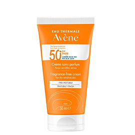 Av&egrave;ne Sun Bardzo Wysoka Ochrona Przeciwsłoneczna Krem bez zapachu SPF50+ 