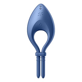 Satisfyer Anello Bullseye Connect App Blue - anello per erezione