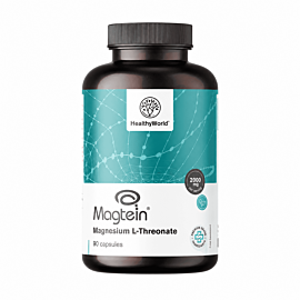 Healthy World L-treonian magnezu Magtein&reg;, 90 kaps.
