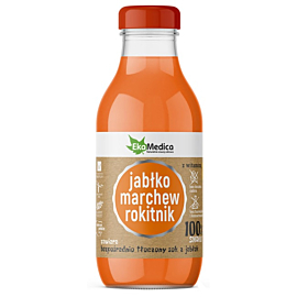 EkaMedica Jabłko-Marchew-Rokitnik, Sok, 300 ml