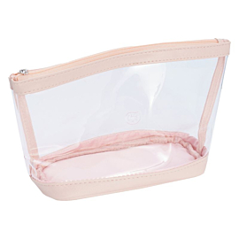 Life Beauty Case Trasparente Rosa