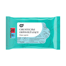 Life Chusteczki odświeżające Mięta