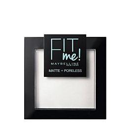 Maybelline Fit Me Matt & Poreless Puder do twarzy, 090 Translucent