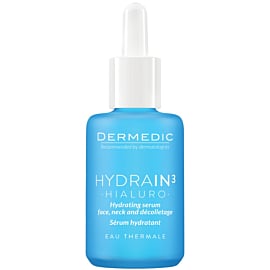 Dermedic Hydrain 3 Hialuro Siero Viso, Collo e D&eacute;collet&eacute; 30 ml
