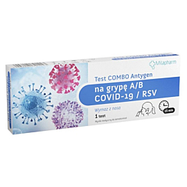 Test Combo Antygen na grypę A/B+Covid-19/RSV