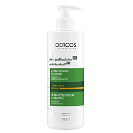 Vichy Dercos Szampon przeciwłupieżowy do włos&oacute;w suchych, 390 ml