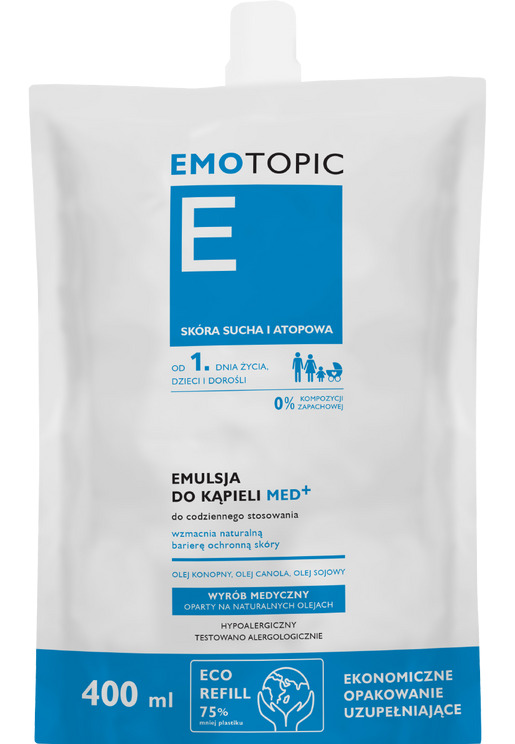 Emotopic Emulsione da Bagno Med+ Refill 400 ml 400 ml