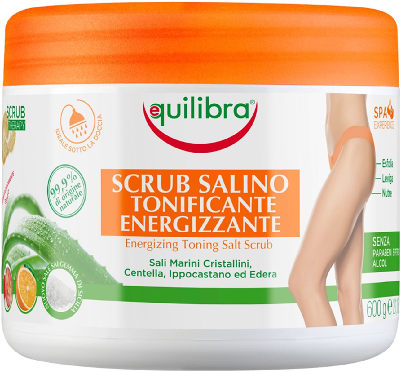Equilibra Tonizujący Peeling Solny 600 g