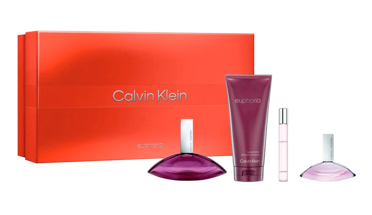 Calvin Klein Euphoria Zestaw: woda perfumowana 100 ml + perfumetka travel size 15 ml + perfumetka travel size 10 ml + balsam do ciała 100 ml