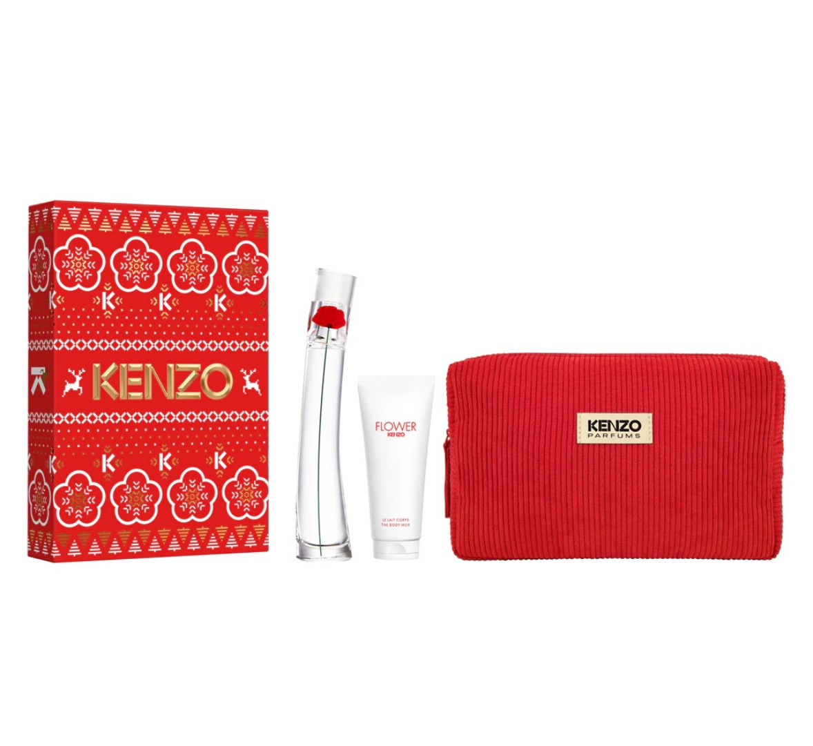 Kenzo Flower By Kenzo Set: eau de parfum + latte corpo + trousse
